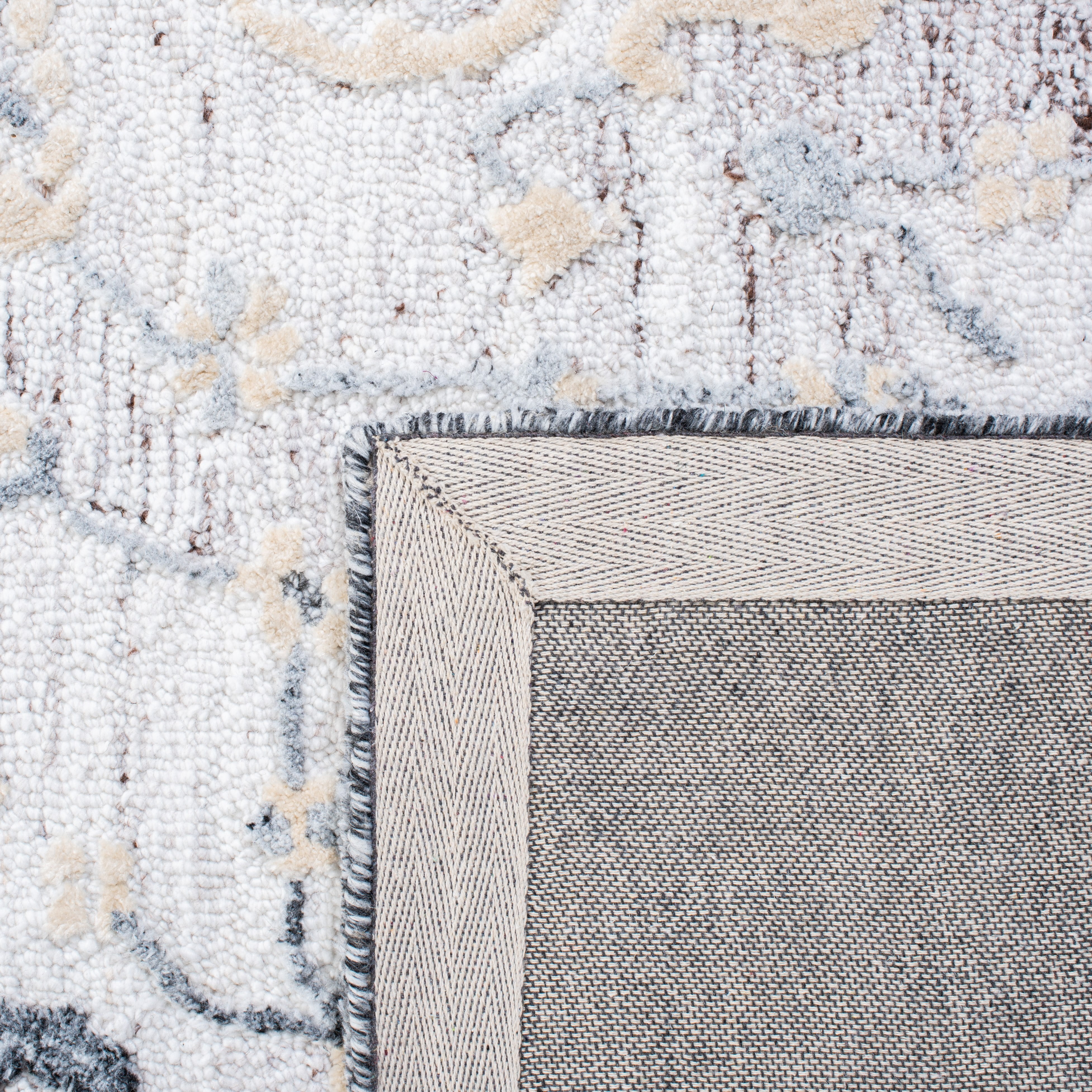SAFAVIEH Glamour Quinten Floral Area Rug, Light Brown/Grey, 8' x 10'