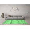 thumbnail image 3 of Ahgly Company Indoor Rectangle Abstract Emerald Green Modern Area Rugs, 2' x 5', 3 of 4
