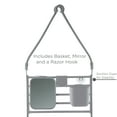 thumbnail image 4 of Bath Bliss Deluxe Flex 1 Shelf Plastic Adjustable Shower Caddy, Gray, 4 of 7