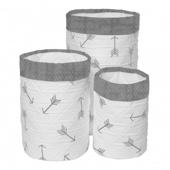 Kidicomfort 12 Decorative Basket - Grey Arrows"
