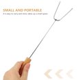 thumbnail image 3 of MasteelfCA 4 Pcs Brochettes en Acier Inoxydable pour Barbecue avec Manche en Bois, 3 of 9