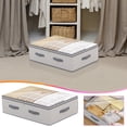 thumbnail image 1 of HaoXun Non-Woven Underbed Storage Bag with Perspective Window, Foldable Large Capacity Organizer for Closet, Under Bed, Home Organization, 1 of 9