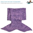 thumbnail image 5 of Catalonia Adult Knitted Mermaid Tail Blanket with Anti-Slip Neck Strap Soft Snuggie Throw All Seasons Sleep Bag 66.5” x, 5 of 5