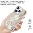 thumbnail image 4 of Tianyeda Wallet Case for iPhone 16 Pro 6.3'', Card Holder, RFID Blocking, PU Leather , Kickstand, Protective Shockproof Cover White, 4 of 5