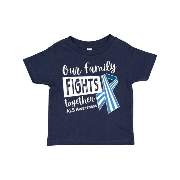 Inktastic Our Family Fights Together Als Awareness Boys or Girls Toddler T-Shirt