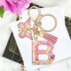 thumbnail image 5 of Llavero con dije de letra A-Z, llavero con letras del alfabeto para monederos, 5 of 9