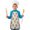 Colorful Highland Cow, variant on White Buffalo Pattern Kids Aprons for Girls and Boys,Adjustable Neck Strap Toddler Aprons for Kids Cooking Baking