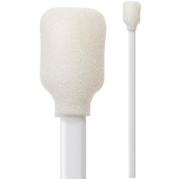 (Bag of 50 Swabs) 71-4542: 6” overall length swab with wide rectangular foam mitt and polypropylene handle.
