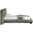 thumbnail image 4 of Meridian Furniture Blair Green Chenille Fabric Upholstered Twin Bed, 4 of 10