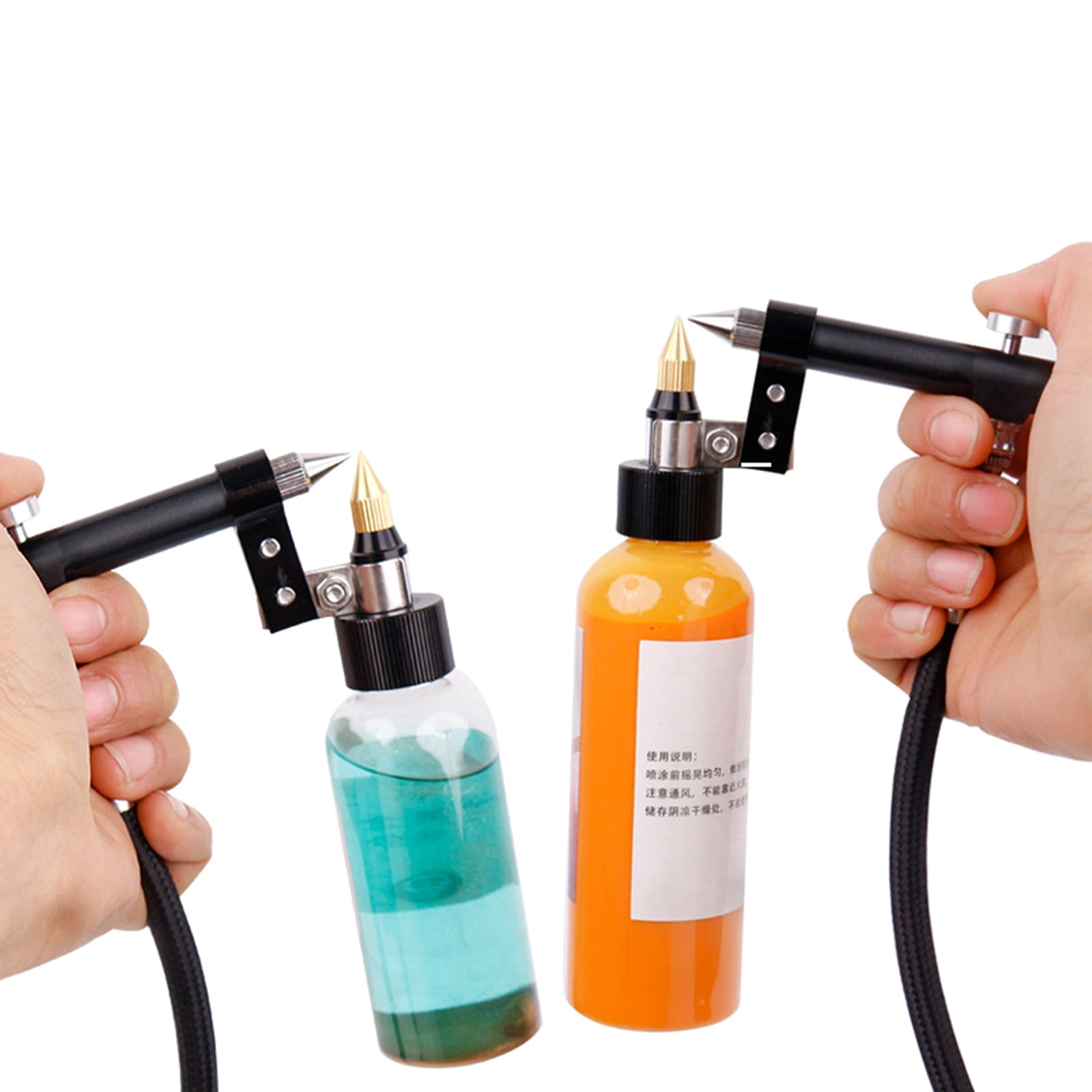 BIBABLYKE Professional Airbrush Guns Set Multi-Purpose Air Brush Guns Handheld Makeup Model Coloring Painting Nail Art Designed