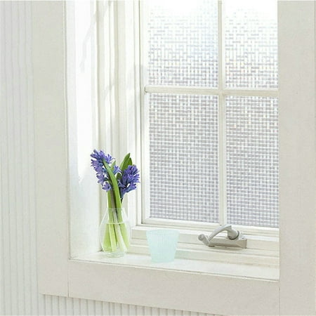 3D 45x200cm No Glue Static Removable Home Decorative Window Films Tinted Clings PVC Waterproof Static Cling Decorative Glass