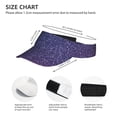 thumbnail image 2 of Bingfone Adjustable Empty Top Sun Visor for Women and Men-Violet Glitter, 2 of 6