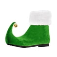 thumbnail image 3 of Zapatos de duende navideño para hombres, mujeres y adultos, botas de duende, adorable calzado de Papá Noel Verde, 3 of 8