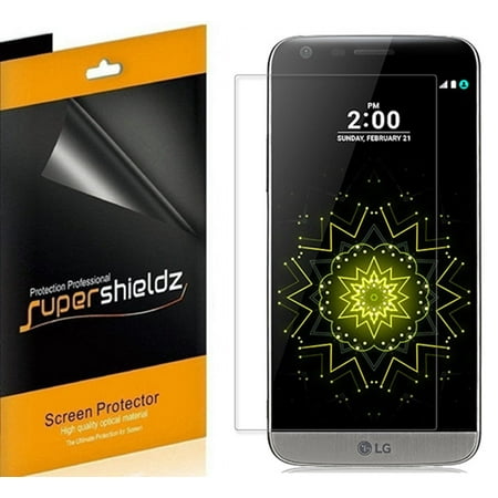[6-pack] Supershieldz for LG G5 Screen Protector, Anti-Bubble High Definition (HD) Clear Shield