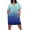 Blue, variant on Plus Size T-shirt Dresses for Women 2025 Trendy Gradient Color Short Sleeve V Neck Midi Dresses Oversized Casual Tshirt Dress with Pockets Mint Green 3XL