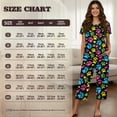 thumbnail image 7 of DISNIMO Dog Paw Printed Women's Pajama Sets Soft Sleepwear Summer 2 Piece Pjs Set Round Neck Tops and Capri Pant Pj Lounge Sets, XL, 7 of 7