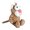C, variant on Big Eyes Forest Animal Plush Toys, Soft Stuffed Jungle Creatures Including Monkey Zebra Giraffe Crocodile and Elephant, Adorable Collectible Dolls for Desk and Shelf Display