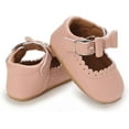 thumbnail image 4 of Baby Girl Shoes Non Slip Soft Sole PU Leather Infant Toddler Mary Jane Flats First Walker Crib Dress Oxford Shoes 3-18 Months, 4 of 7