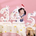 thumbnail image 2 of Xingzhi Photo-Worthy White Standing Digital Balloons - Props For Memorable Moments Ball Mouth Comes With Adhesive Can Number 6, 2 of 6