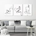 thumbnail image 3 of Abstract Woman Line Wall Art Black and White Wall Art Line Drawing Modern Minimalist Wall Decor Abstract Woman''s Body Shape Poster Minimalist Line Artwork for Woman Bedroom Bathroom, 3 of 5