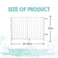 thumbnail image 3 of Regalo Extra Tall and Wide 2-in-1 Stairway and Hallway Baby Gate, White, 3 of 12