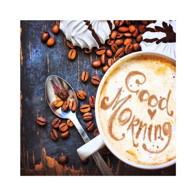 Cuadros Decorativos 5D DIY taza de café de la mañana completo redondo diamante pintura mosaico cuadros abstractos JShteea Nuevos Originales