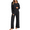 Black, variant on Oudiya 2 Piece Lounge Pajamas Sets for Women Fall Casual Ribbed Knit Long Sleeve Top Pants Outfits Set Trendy Clothes