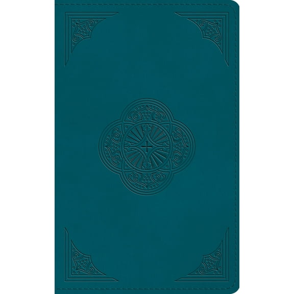 ESV Thinline Bible, Red Letter (Trutone, Deep Teal, Rotunda Design), (Hardcover)