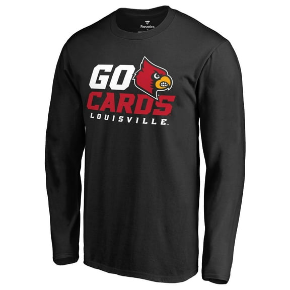 Men's Black Louisville Cardinals Hometown Collection Go Cards Long Sleeve T-Shirt
