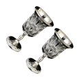 thumbnail image 2 of ZheElen Mini Goblet Tiny Liqueur Metal Shot Decorating gold 2 Party for Anniversary silver, 2 of 6