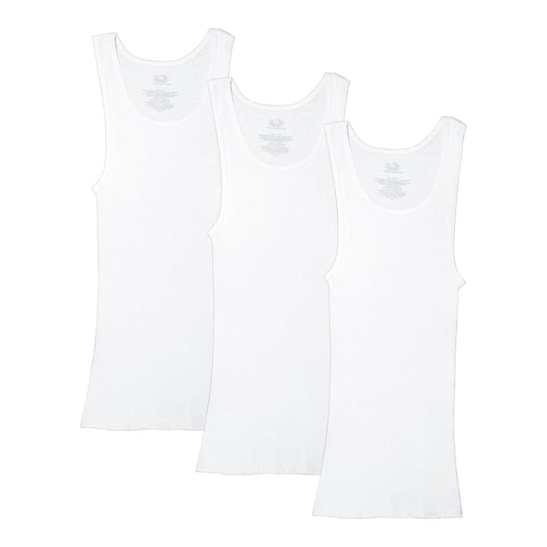 Camiseta Atlética Fruit of the Loom Para Niño Algodón Sustentable Blanca 3 Piezas Talla ECH