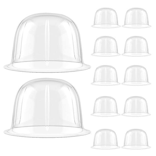 12 soportes transparentes para gorras de béisbol, exhibidores de plástico para gorras.