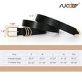 thumbnail image 7 of SUOSDEY 3 Pack Women's Leather Belts for Jeans Dress Pants Fashion Ladies Leather Belts with Gold Buckle, 7 of 7