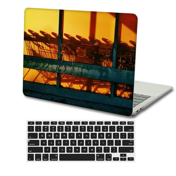 KSK KAISHEK Protective Case Hard Cover Compatible MacBook Pro 15 inchs( Retina Display, 2016-2019) + Black Keyboard Cover Model A1707&A1990 Plants series 0569