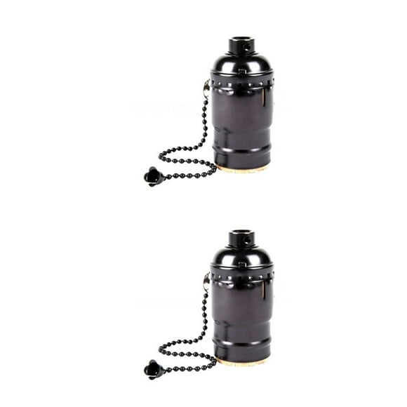 Cateissary Light Socket Bulb Base Lantern Holder Lighting Space Saving Smooth Household Fixture Multicolored Accessories Surface Tipo 2 2piezas