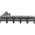 thumbnail image 4 of Meridian Furniture Nizuc Grey Outdoor Patio Modular Sectional, 4 of 8