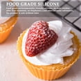 thumbnail image 3 of Silicone Cupcake Moulds Reusable Baking Cups Nonstick Bakeware Muffin Bread Cake Molds Cupcake Baking Liners, 24-Pcs Colorful, 3 of 7