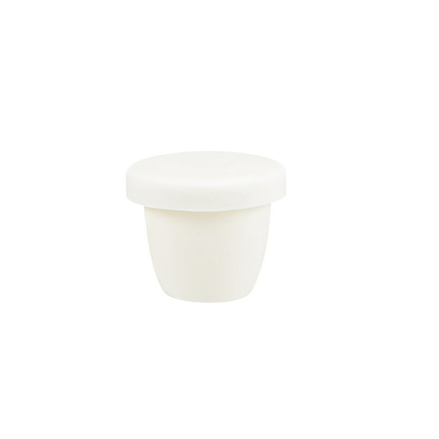 Unique Bargains Tasse Creuse en Alumine Corindon 10ml avec Couvercle pour le Raffinage de Fonderie
