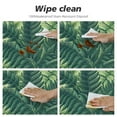 thumbnail image 4 of GOSMITH Tablecloths Palm Leaf, Exotic Pattern with Tropical Leaves in Watercolor Art Style Jungle Luau Hawaii White, 4 of 7