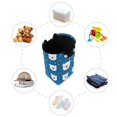 thumbnail image 7 of Yayeee Freestanding Laundry Hamper with Handle Collapsible Large Storage Basket for Clothes, Blue Polar Bear, 7 of 7