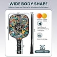 thumbnail image 2 of Pickleball Paddle Set Carbon Fiber Pickle Ball Rackets For Pros, Lightweight Graphite & Carbon Fiber Paddles With Honeycomb Core, 2 Padels, 4 Balls & Carry Bag, 2 of 5