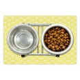 thumbnail image 1 of Yellow Polka Dot Pet Mat for Food and Water, Energetic Pattern of Round Motifs Simple and Design, Non-Slip Rubber Mat for Dogs and Cats, 18" X 12", by Ambesonne, 1 of 2