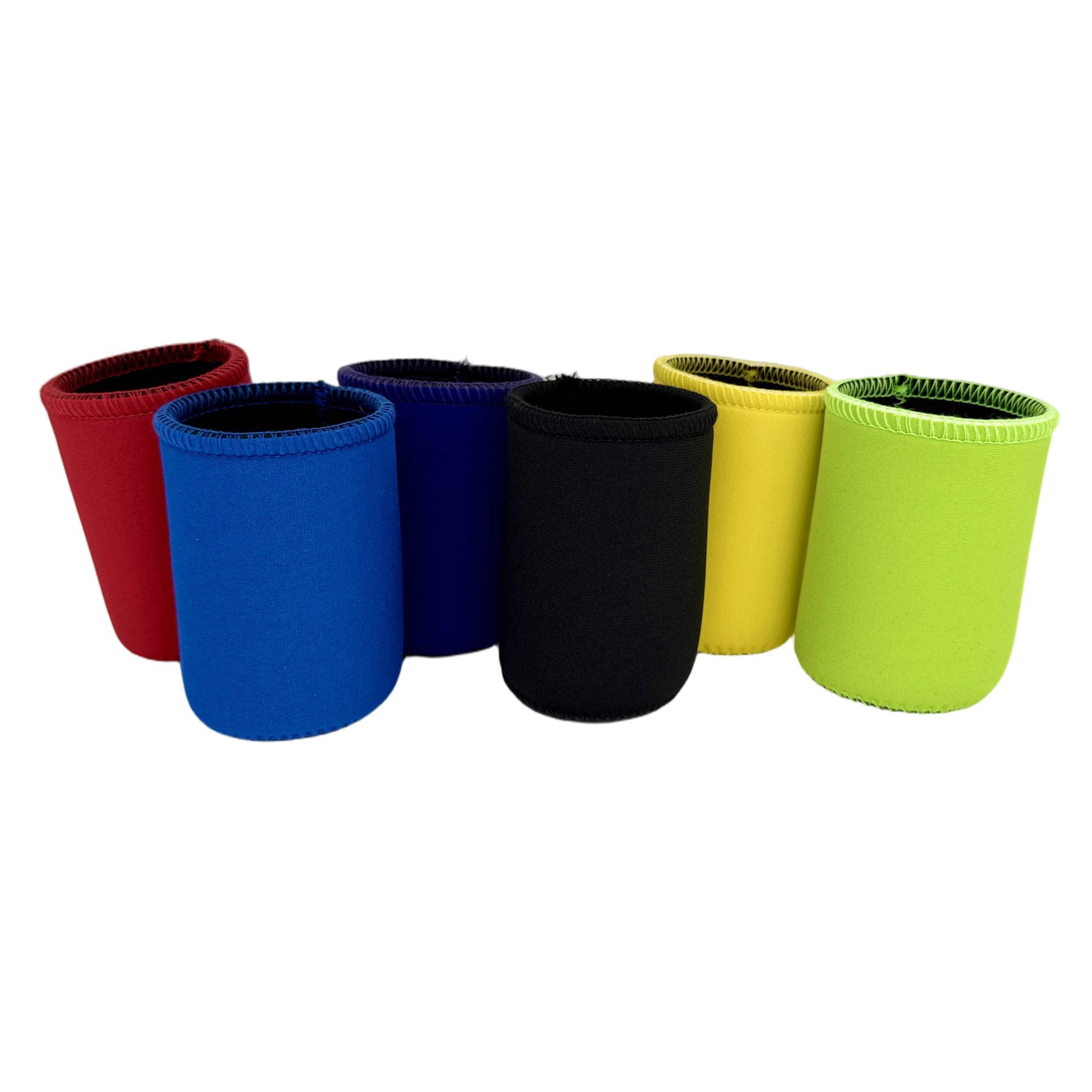 Blank Neoprene Full Bottom Can Coolie (Variety Color 6 Pack)