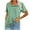 Green, variant on Scyoekwg Womens Summer Tops Trendy Womens Summer Fashion Short Sleeve Tops Ladies Blouses Dressy Casual Cute T Shirts Womens Western Clothing Loose