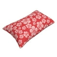 thumbnail image 3 of Kll Red Hibiscus Flower Pillow Covers Envelope Closure,Super Soft And Cozy Fuzzy Fleece Pillow Case Cover 14"X20", 3 of 9