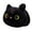 Black, variant on MeetYTOYS Cat Plush Toy Pillow, Soft Cute Doll Cat Pillow, Stuffed Animal for Kids, Baby Toys Cat Shape Design Sofa Pillow Decoration Doll 25cm/9.85''