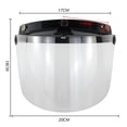 thumbnail image 3 of Durable Windproof 3-Snap Visor Lens Shield for Motorcycle Helmets Flip Up Down Open Face Anti Glaring Helmet Accessories, 3 of 13