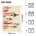 thumbnail image 2 of FORMRS 1-Subject Spiral Notebook 8" x 5" College Ruled 60 Refillable Sheet A5 Hard Cover, Flying Planes, 2 of 7