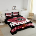thumbnail image 3 of Erosebridal Soccer City Comforter Sets King Size, American Football Comforters & Duvets, Vintage Rugby Reversible Duvet Insert, Lightweight Room Decor, 3 Pieces, 3 of 8