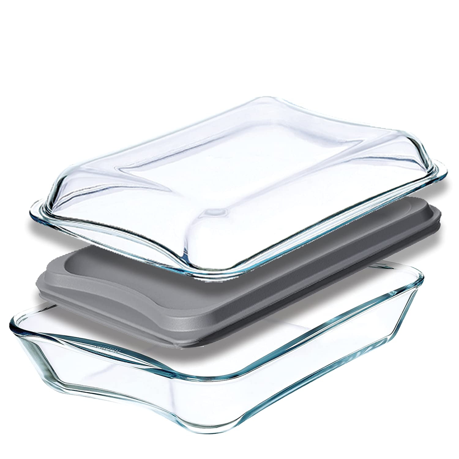 Simax Glassware Clear Glass Pitcher | for Cold Beverages, Dishwasher Safe, Angled Cylinder Design, 2.5 Quart Capacity